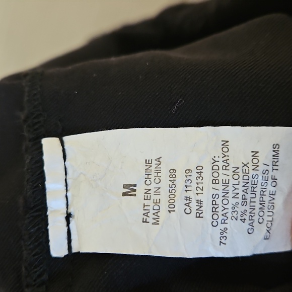 Womens Medium Black Mini Skort Skirt Short Garage NWOT - Picture 4 of 6